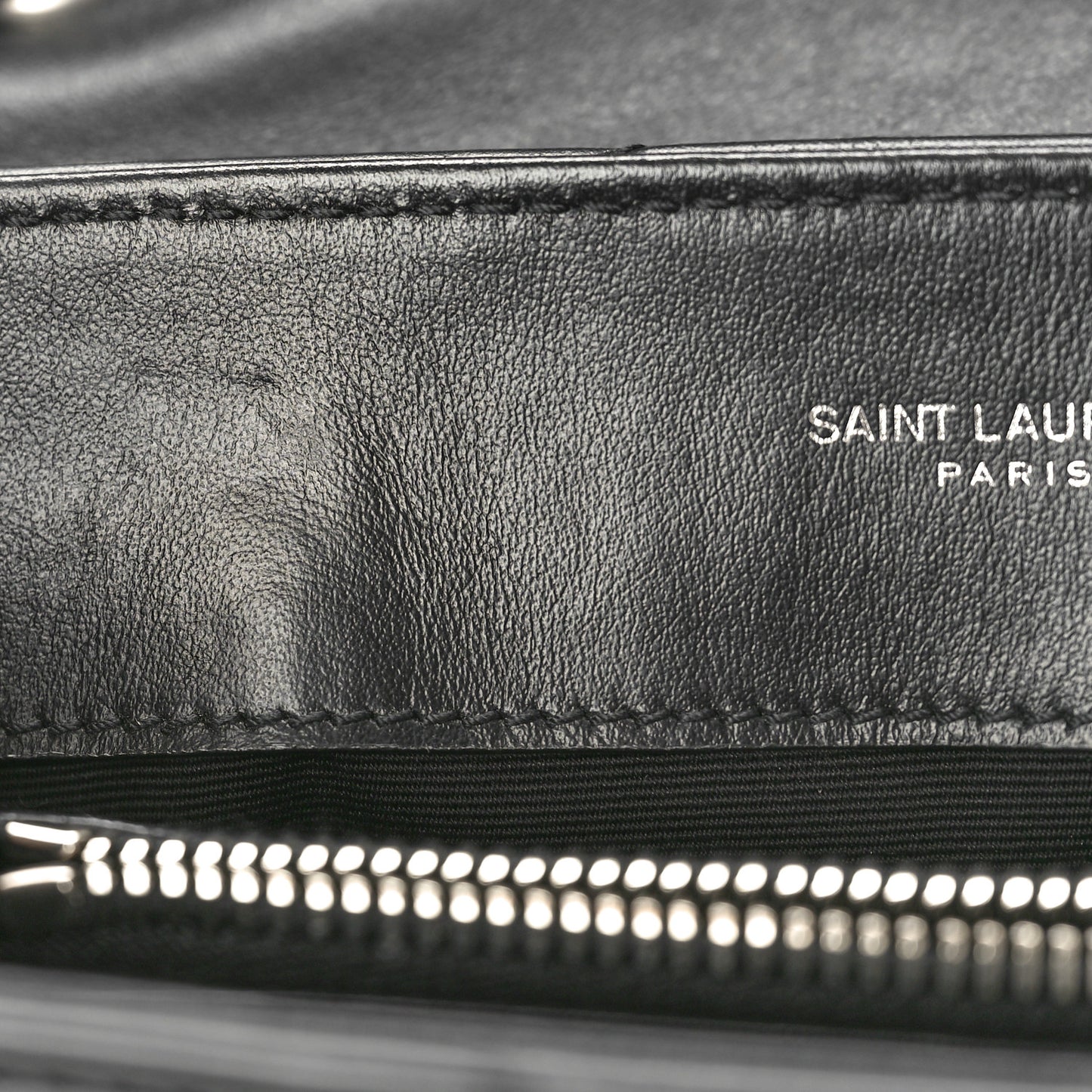 Calfskin Y Quilted Monogram Small Loulou Chain Satchel Black