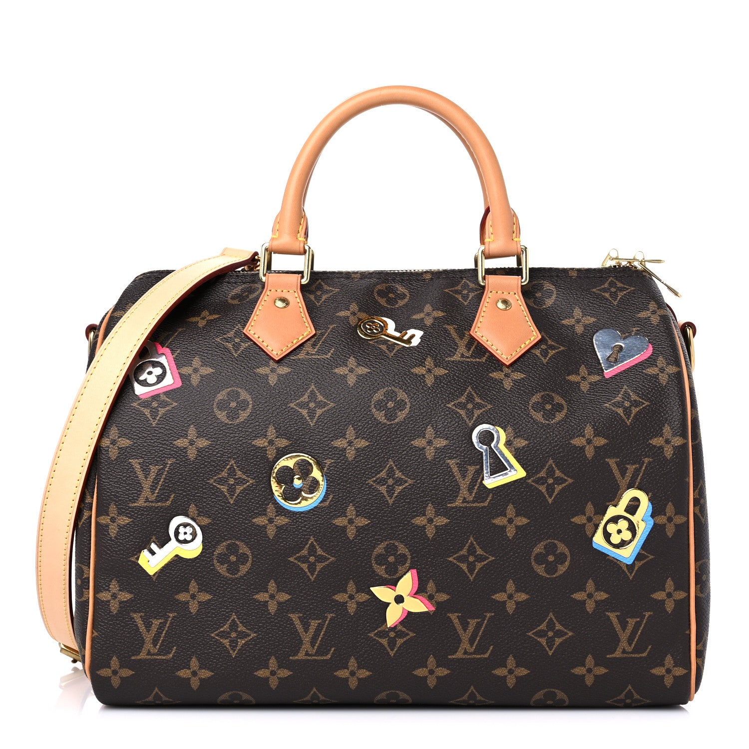 Louis Vuitton Monogram Love Lock Speedy Bandouliere 30 1 of 12