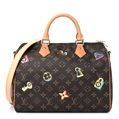 Louis Vuitton Monogram Love Lock Speedy Bandouliere 30 1 of 12