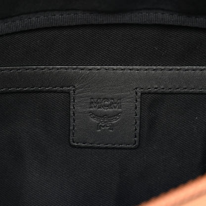 MCM Visetos Small Fusten Belt Bag Black Cognac 6 of 11