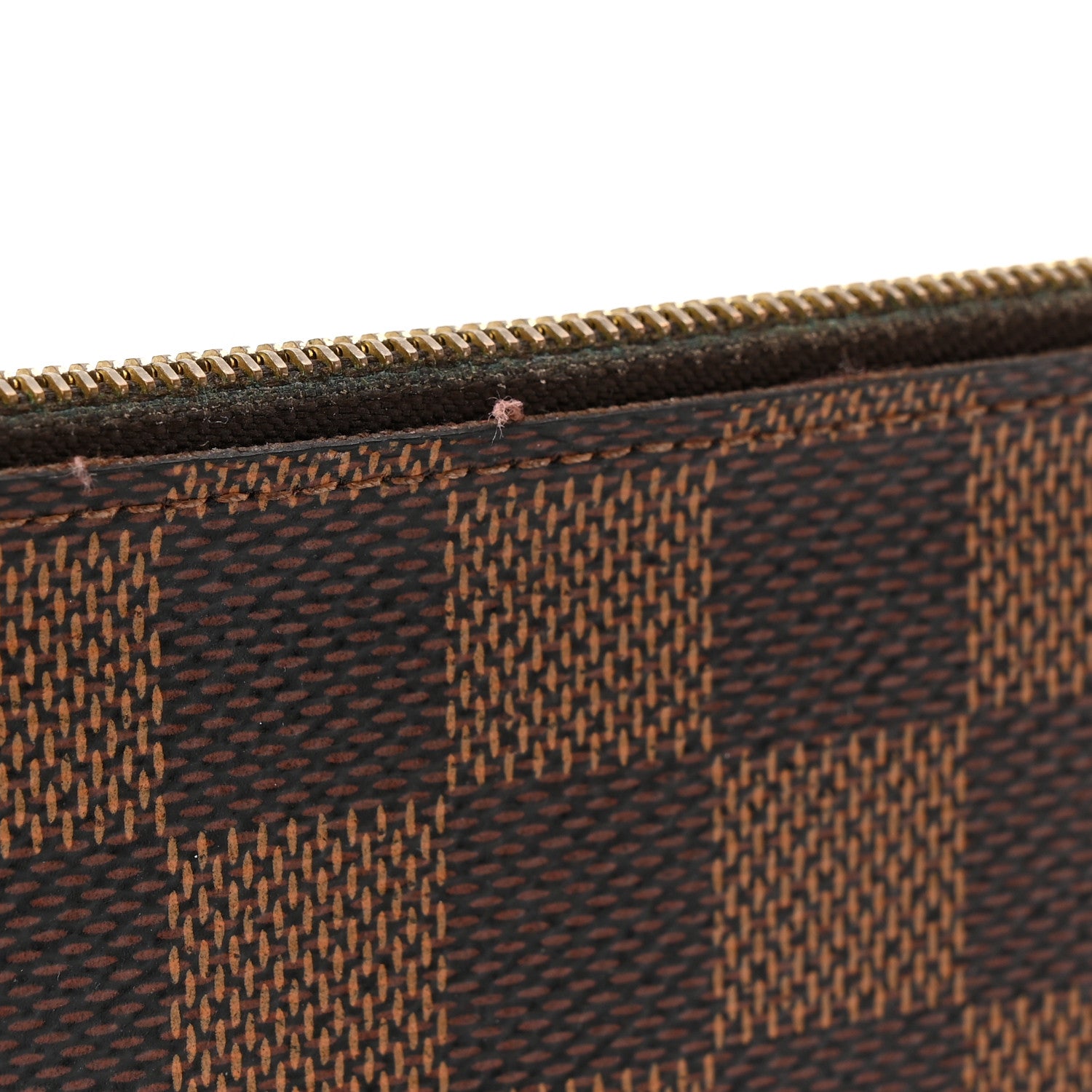 Louis Vuitton Damier Ebene Felicie Chain Wallet Zippered Insert 7 of 9