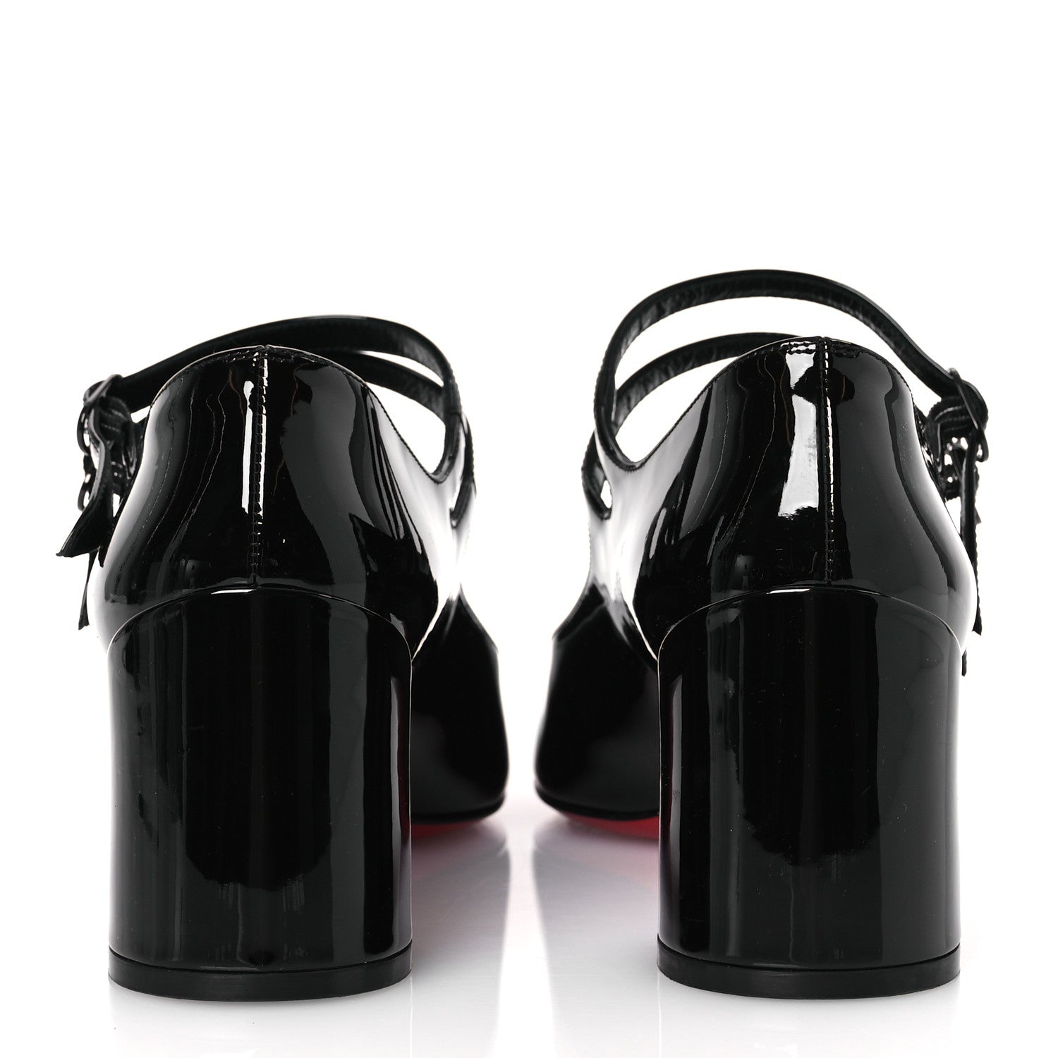 Christian Louboutin Patent Miss Jane Mary Janes 55 Pumps 40.5 Black 6 of 11