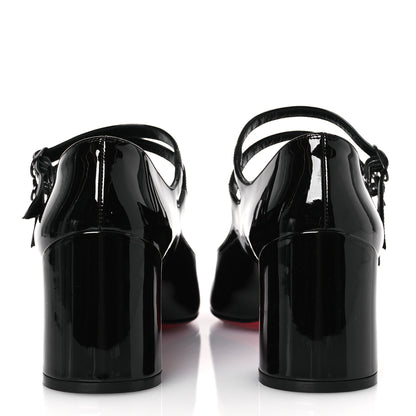 Christian Louboutin Patent Miss Jane Mary Janes 55 Pumps 40.5 Black 6 of 11