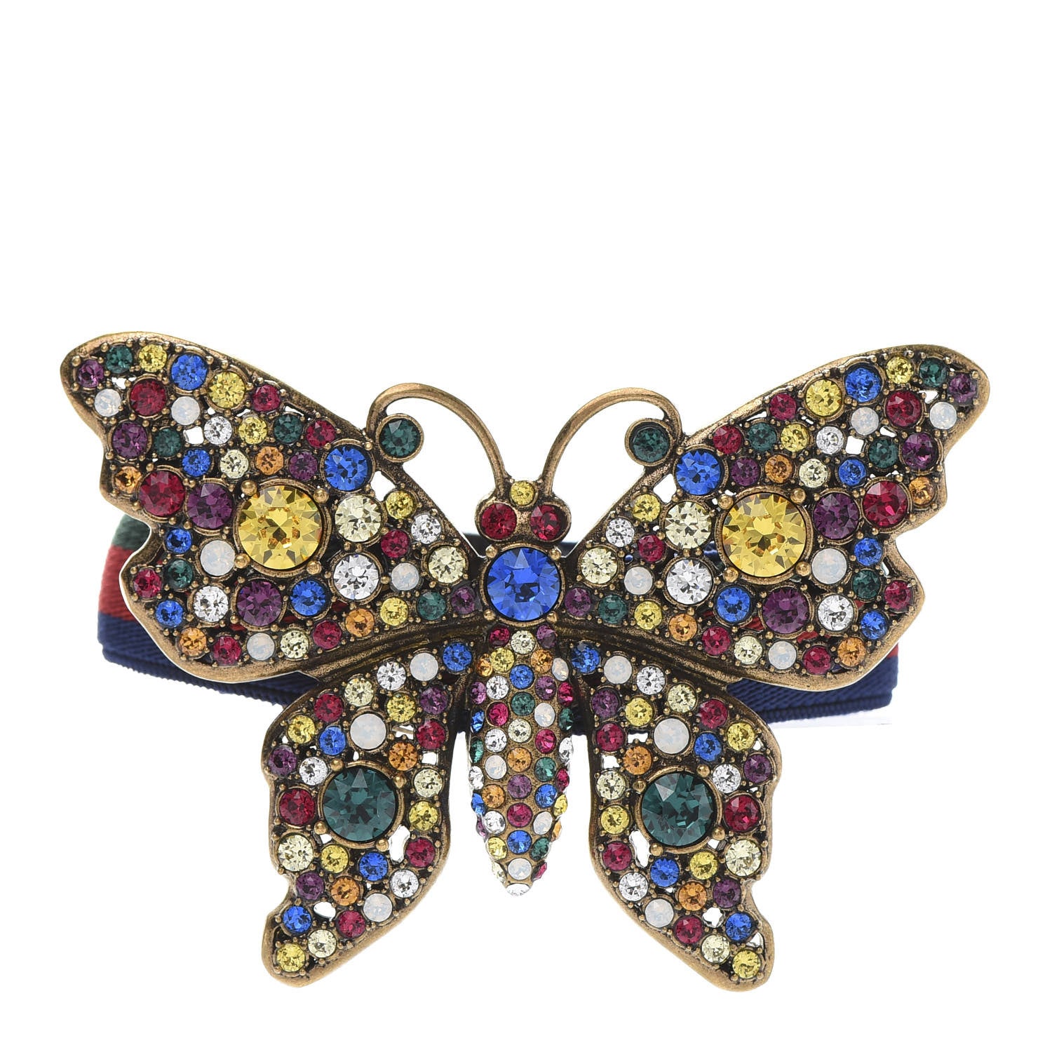 Gucci Web Crystal Butterfly Bracelet Multicolor 1 of 5