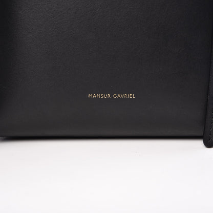 Mansur Gavriel Calfskin Mini Bucket Bag Black Royal 6 of 7