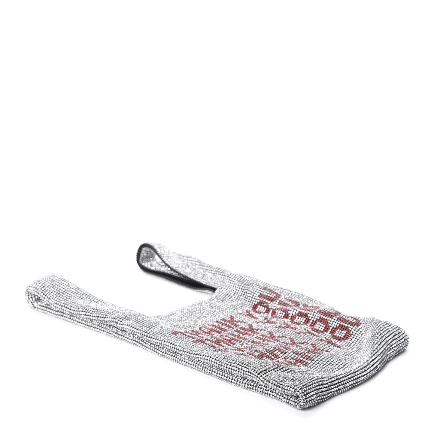 Crystal Wanglock Mini Shopper Silver