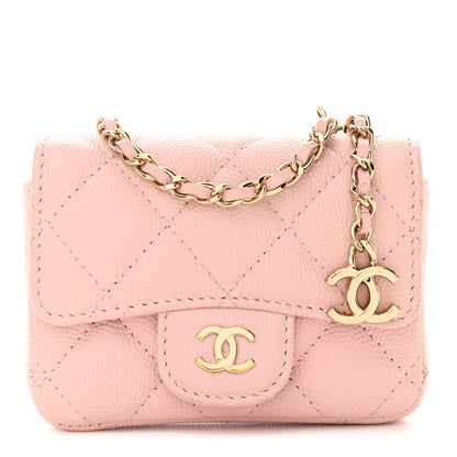 Chanel Caviar Quilted Mini Chain Belt Bag Light Pink 1 of 13