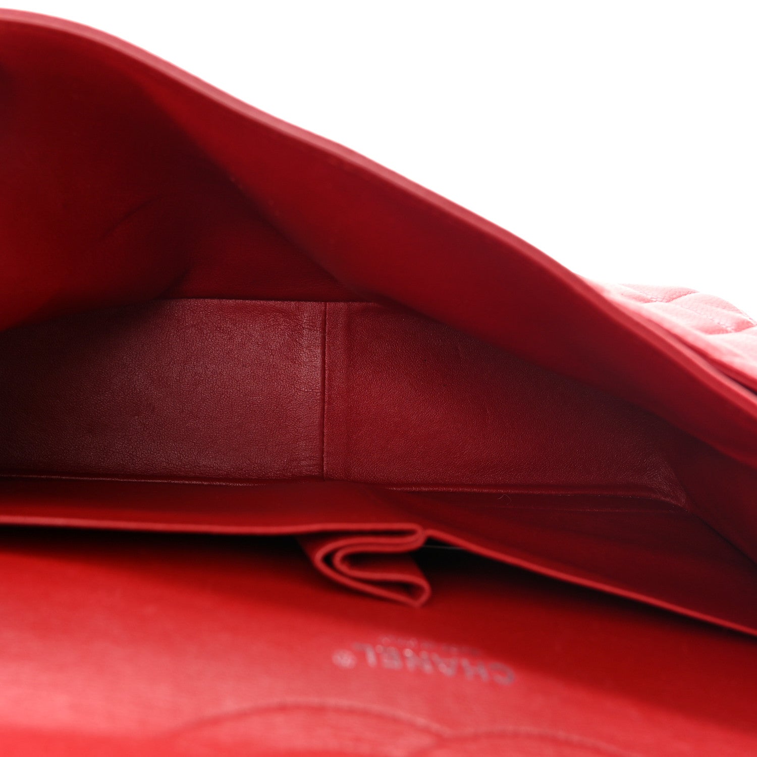 Chanel Caviar Quilted Jumbo Double Flap Dark Red 5 of 10