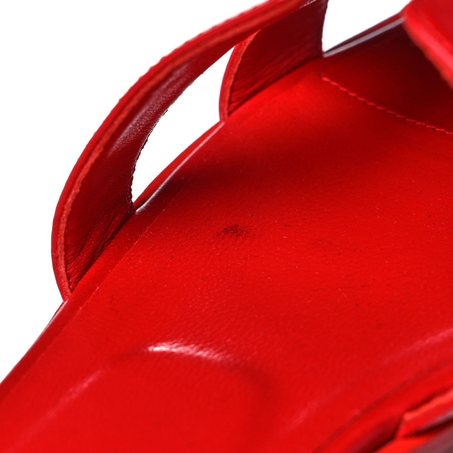 Hermes Calfskin Oran Sandals 36 Rouge Bali 8 of 8