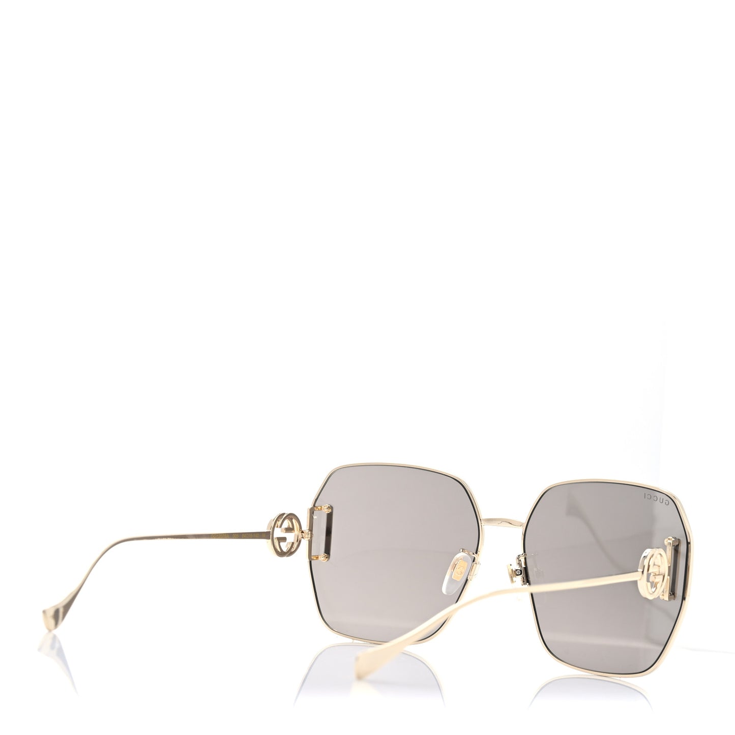 Square Aviator Sunglasses GG1207SA Gold