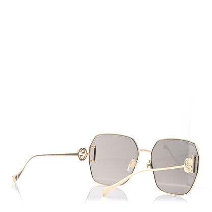Gucci Square Aviator Sunglasses GG1207SA Gold 4 of 7