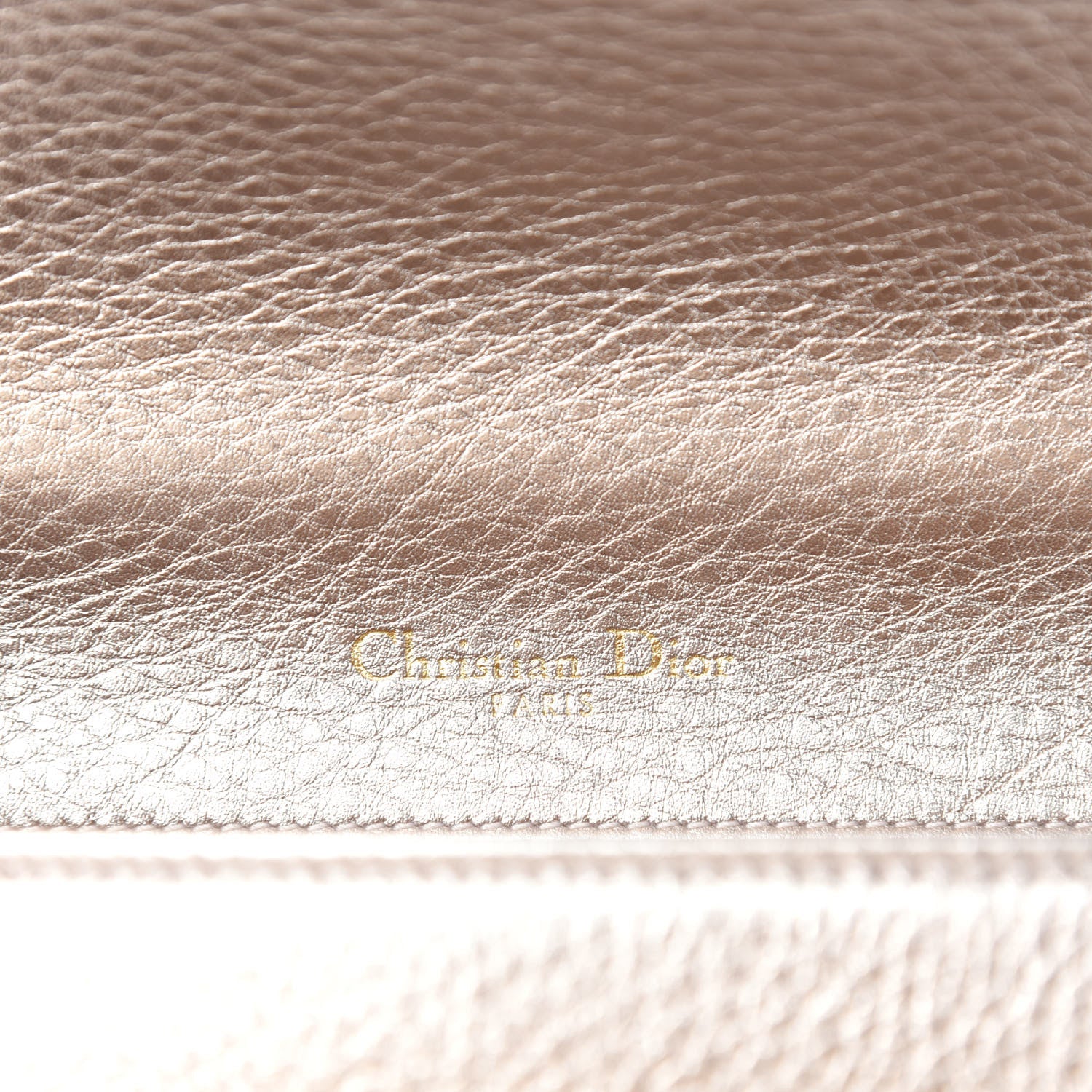 Christian Dior Metallic Grained Calfskin Small Diorama Flap Bag Copper 8 of 10