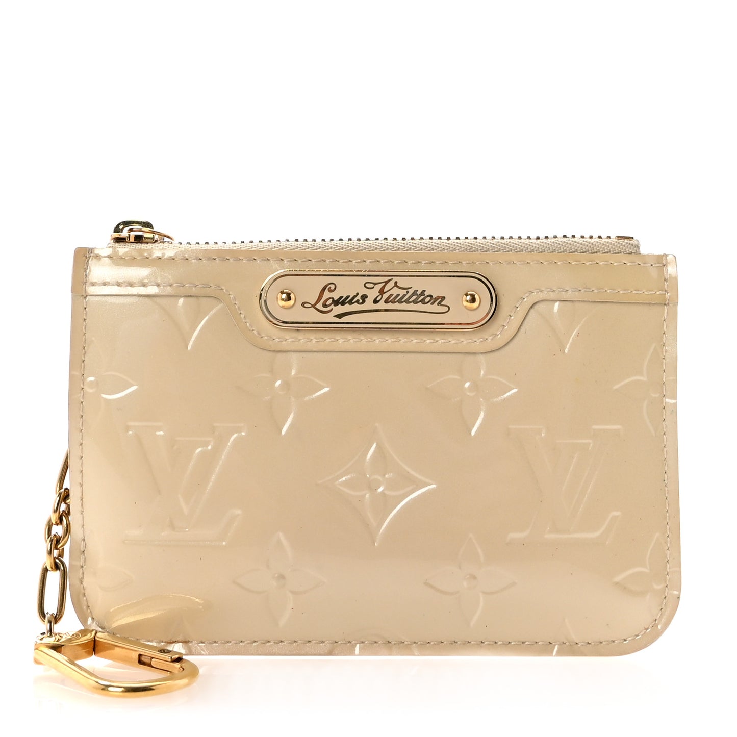 Vernis Key Pouch Blanc Corail