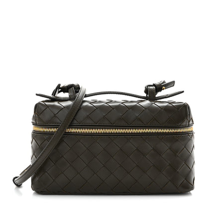 Bottega Veneta Calfskin Intrecciato Bang Bang Vanity Case Kaki 1 of 10