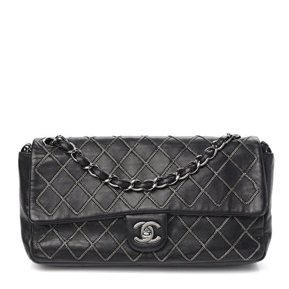 Chanel Lambskin Chain Single Flap Black 1 of 9