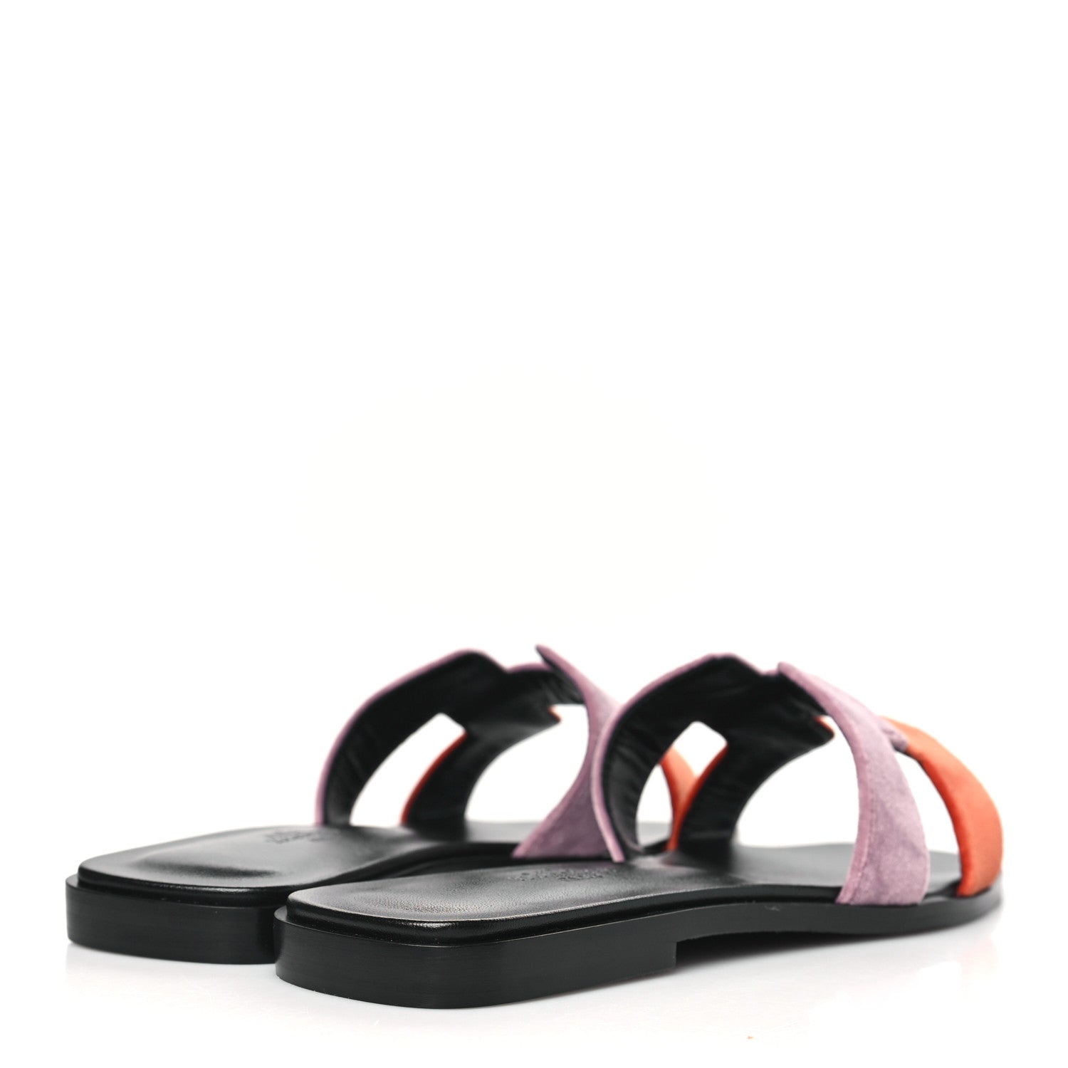 Hermes Velvet Lambskin Oran Sandals 37 Bruyère Orange Canyon 4 of 9