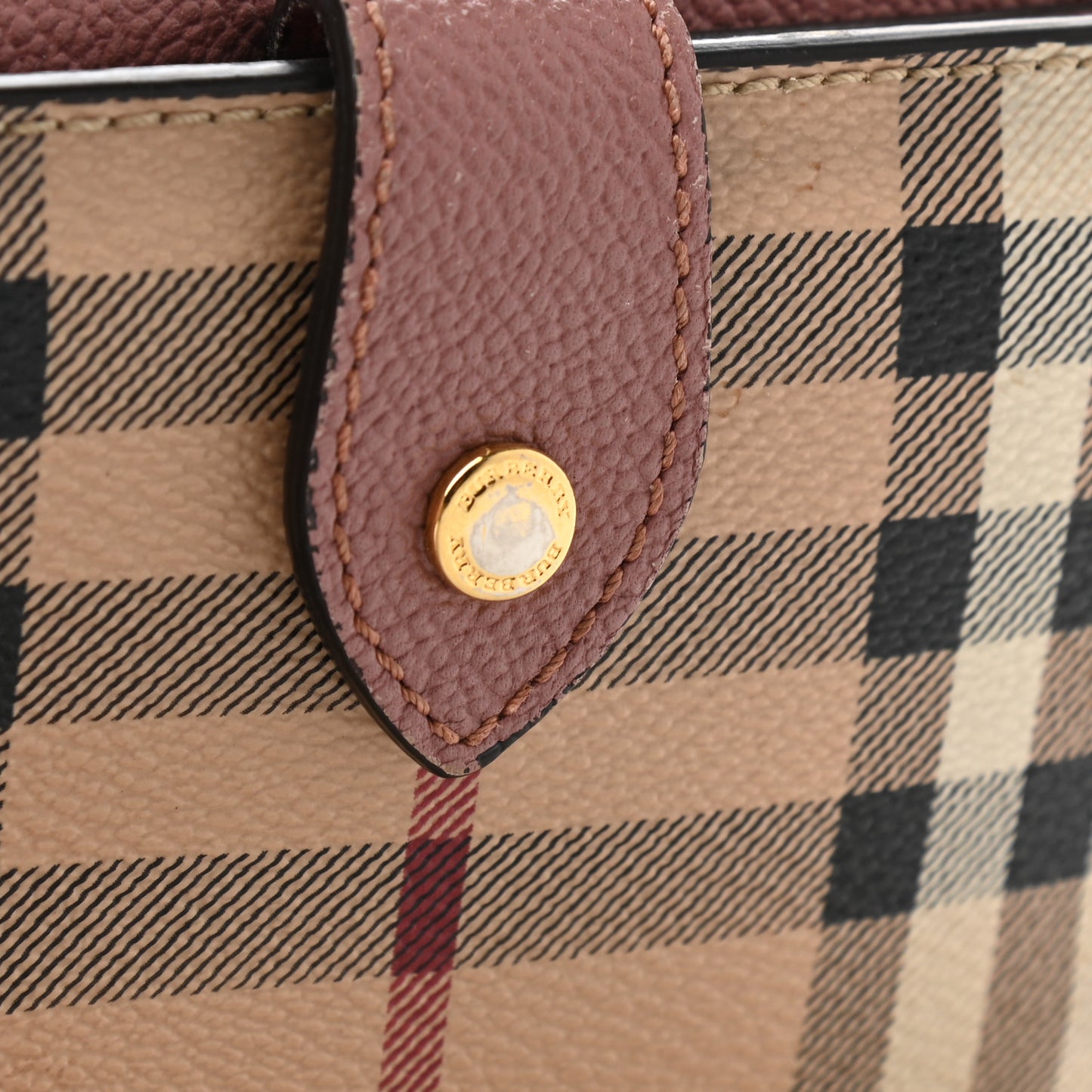 House Check Luna French Wallet Dusty Pink