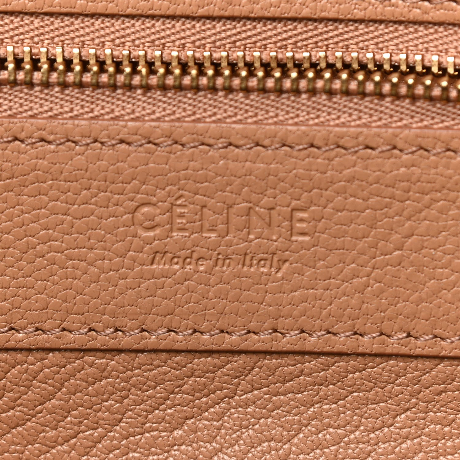 Celine Horizontal Zipper Gusset Cabas Beige 6 of 16