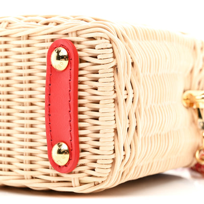 Louis Vuitton LV X TM Rattan Denim Calfskin Cerises Capucines Mini 9 of 9