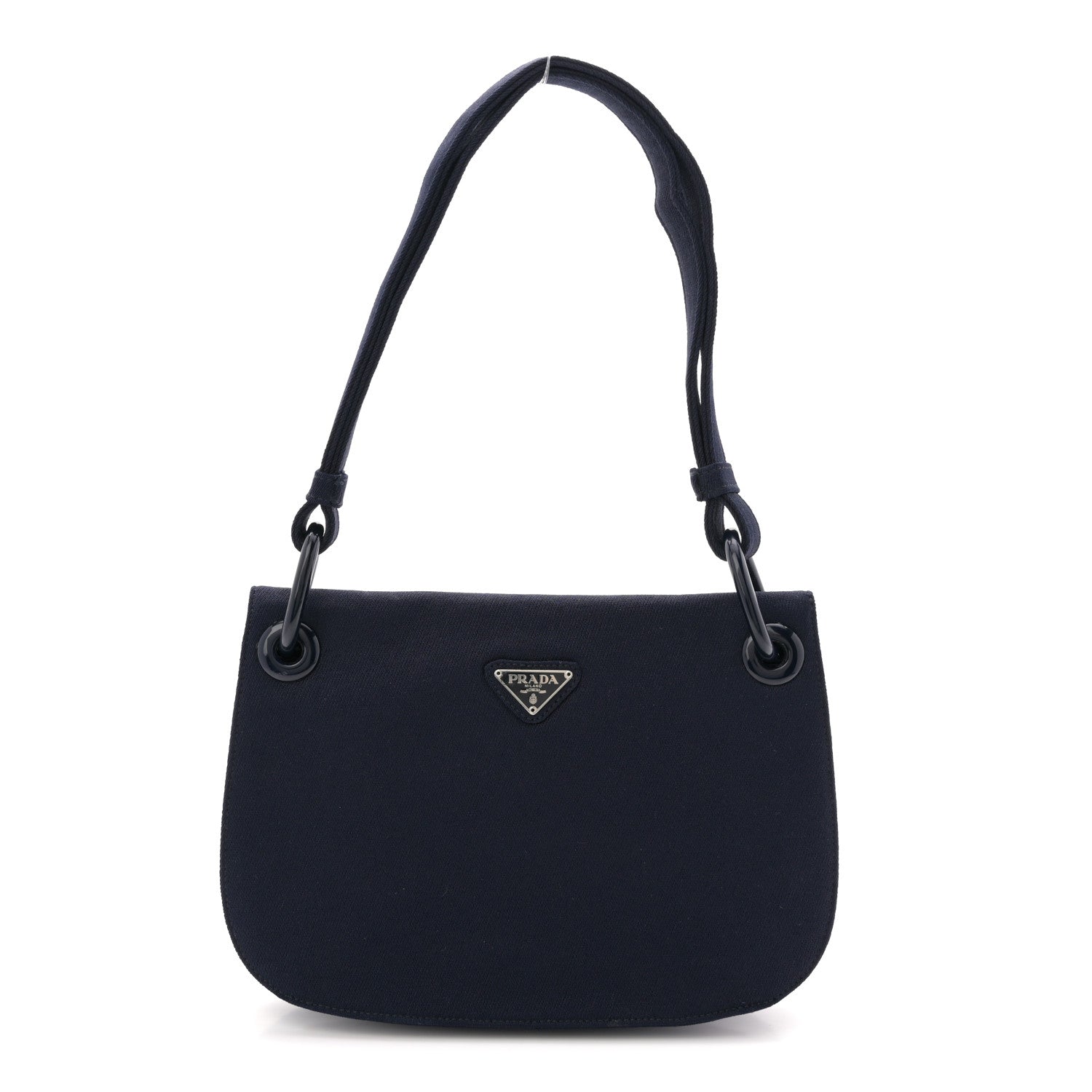 Prada Tessuto Nylon Shoulder Bag Bleu 1 of 9