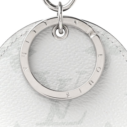 Louis Vuitton Monogram Porte Cle Logo Bag Charm Key Ring White 3 of 3