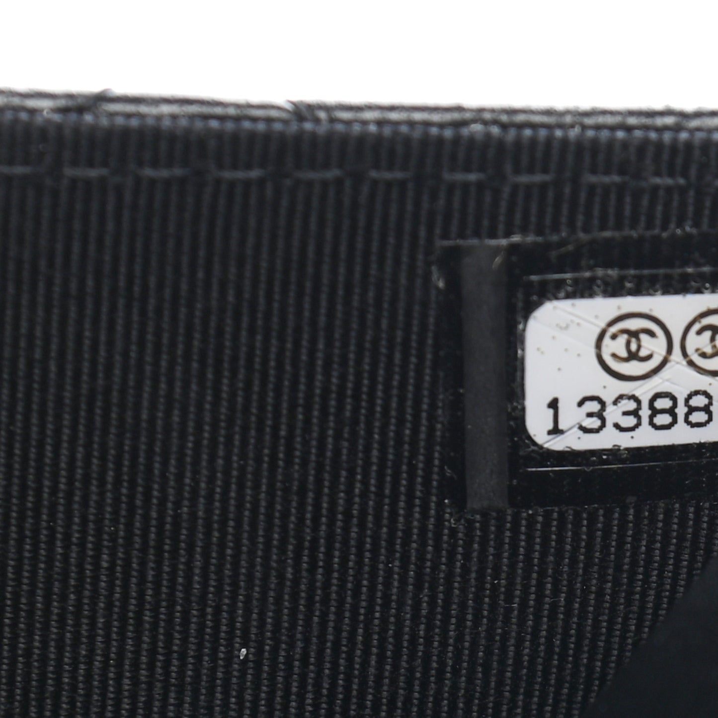 Lambskin Quilted Wallet On Chain WOC Black