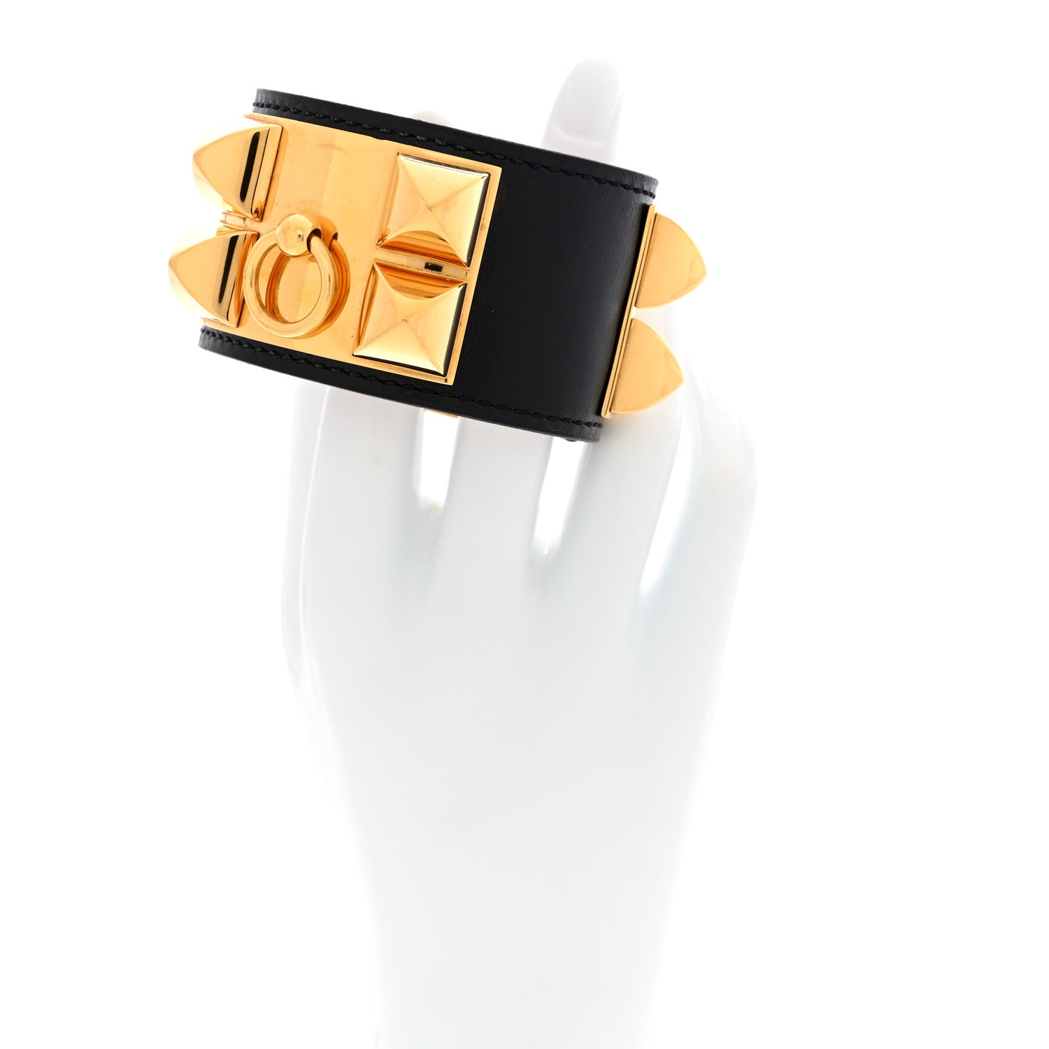 Hermes Box Collier De Chien CDC Bracelet S Black 2 of 6