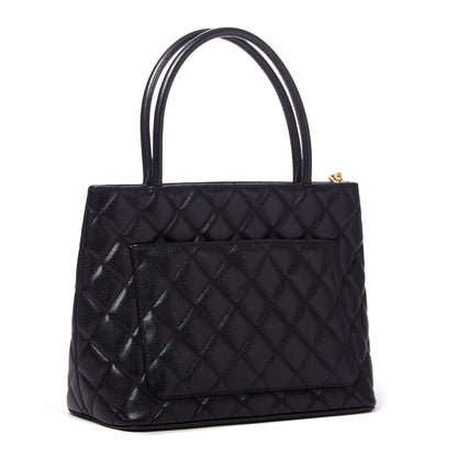 Chanel Caviar Quilted Medallion Tote Black 2 of 9