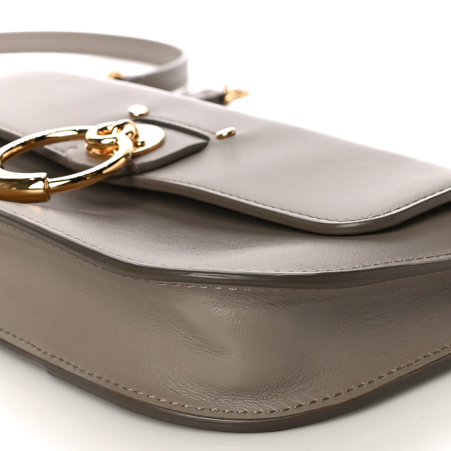 Calfskin Tess Mini Crossbody Bag Motty Grey