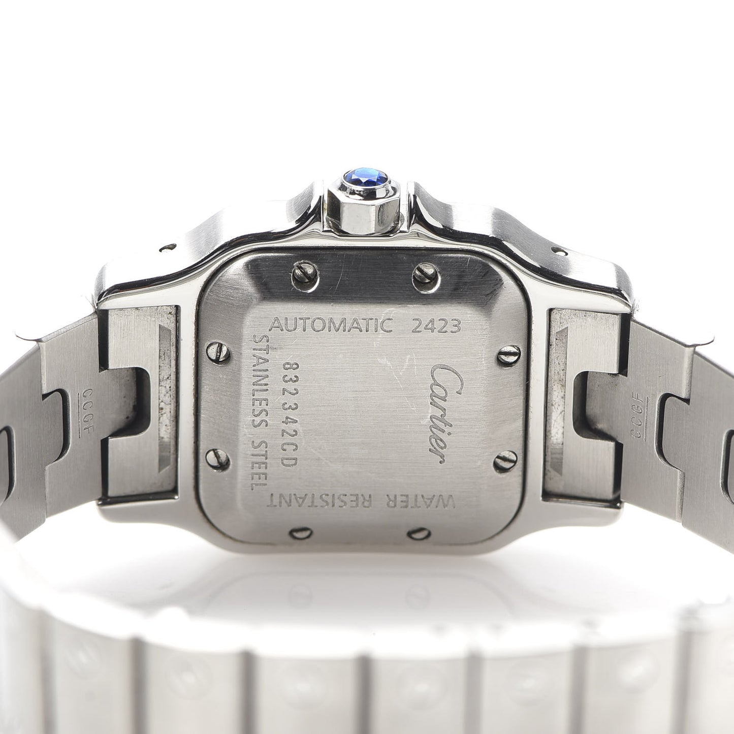 Stainless Steel 24mm Santos de Galbee Automatic Watch