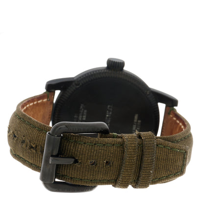 Burberry Stainless Steel Fabric 42mm GMT Utilitarian Quartz Watch Black BU7855 3 of 5