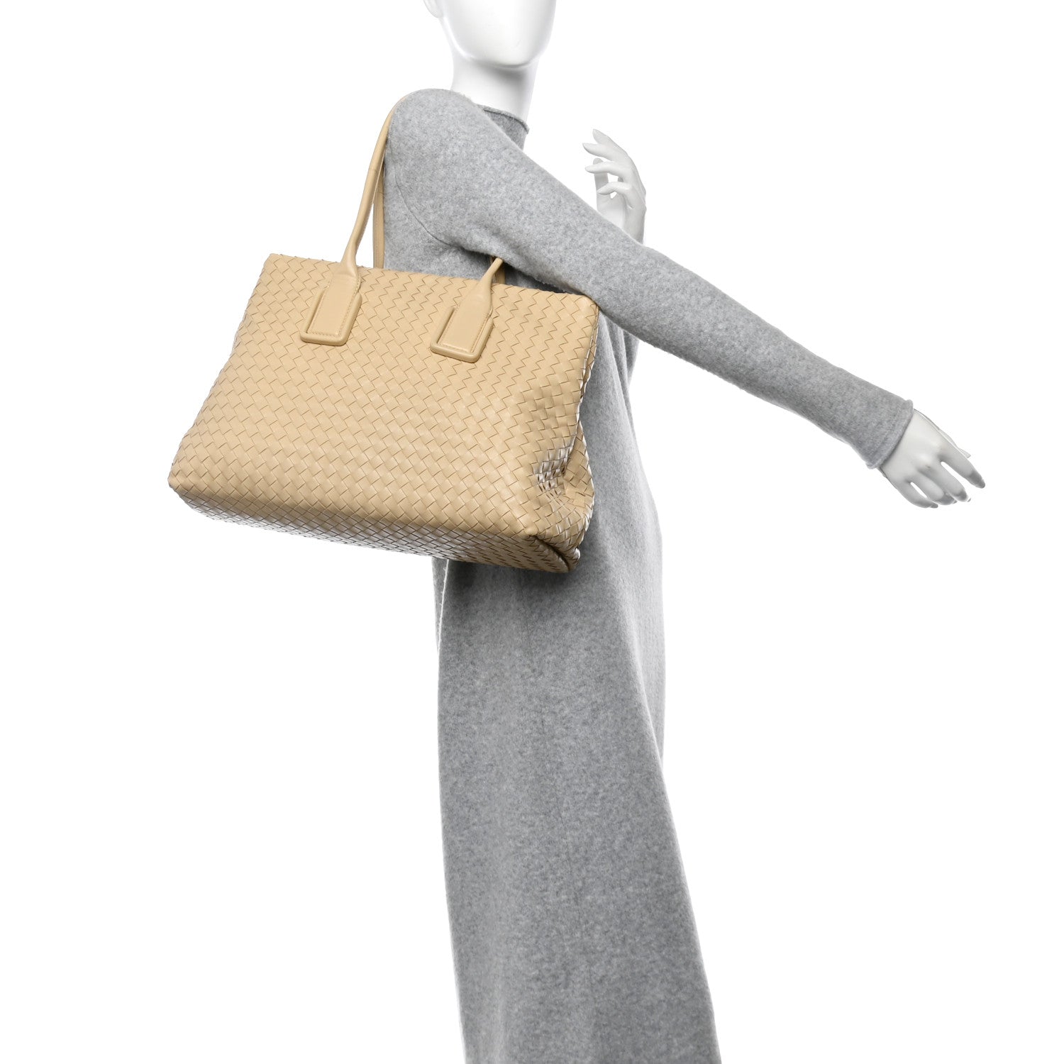 Bottega Veneta Nappa Intrecciato Snap Tote Porridge 2 of 12