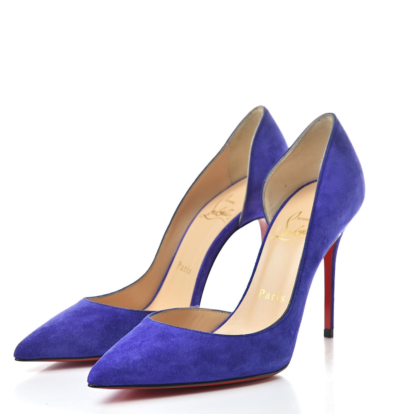 Veau Velour Iriza 100 Pumps 35.5 Purple Pop