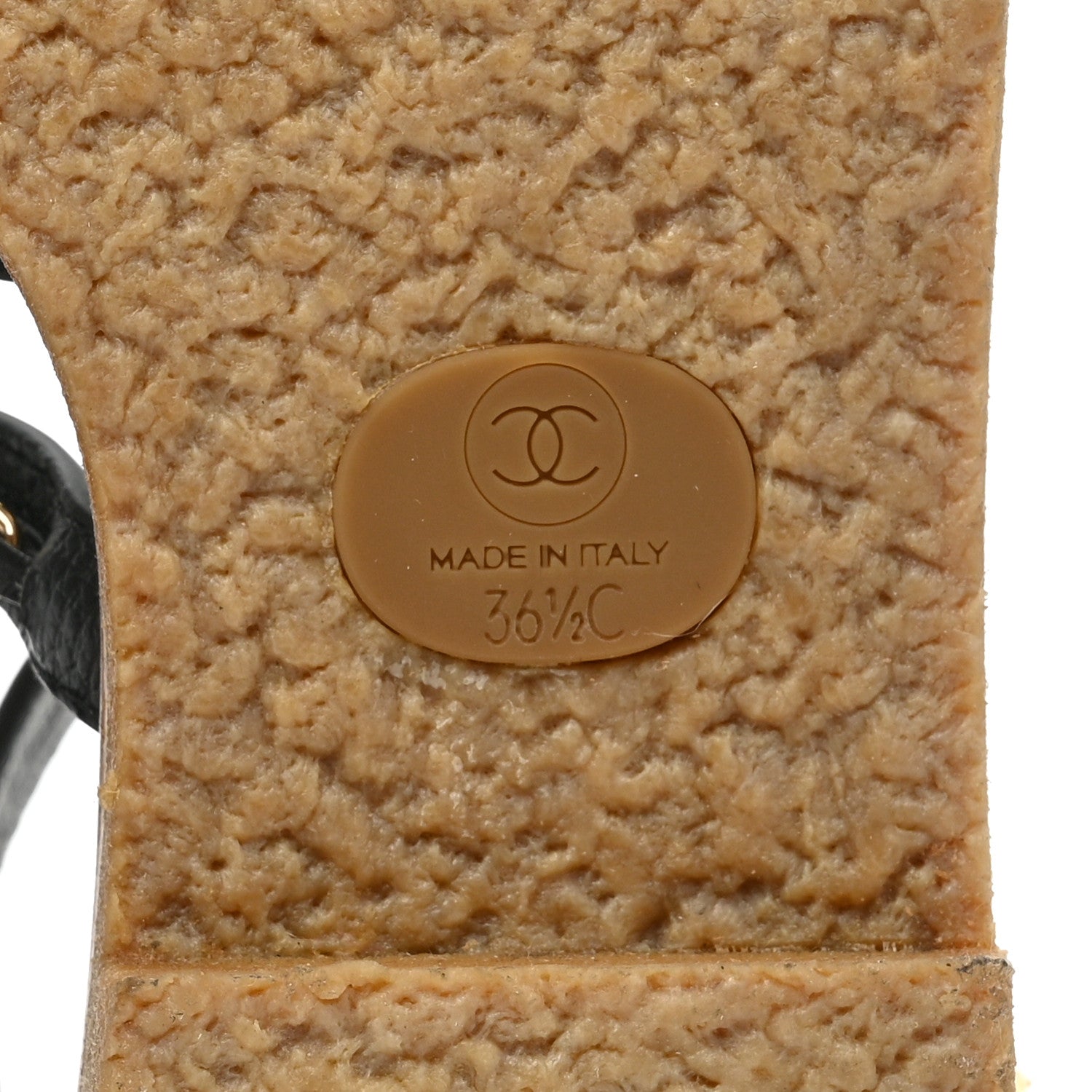 Chanel Calfskin Fantasy Chain Flat Sandals 36.5 Black 6 of 8