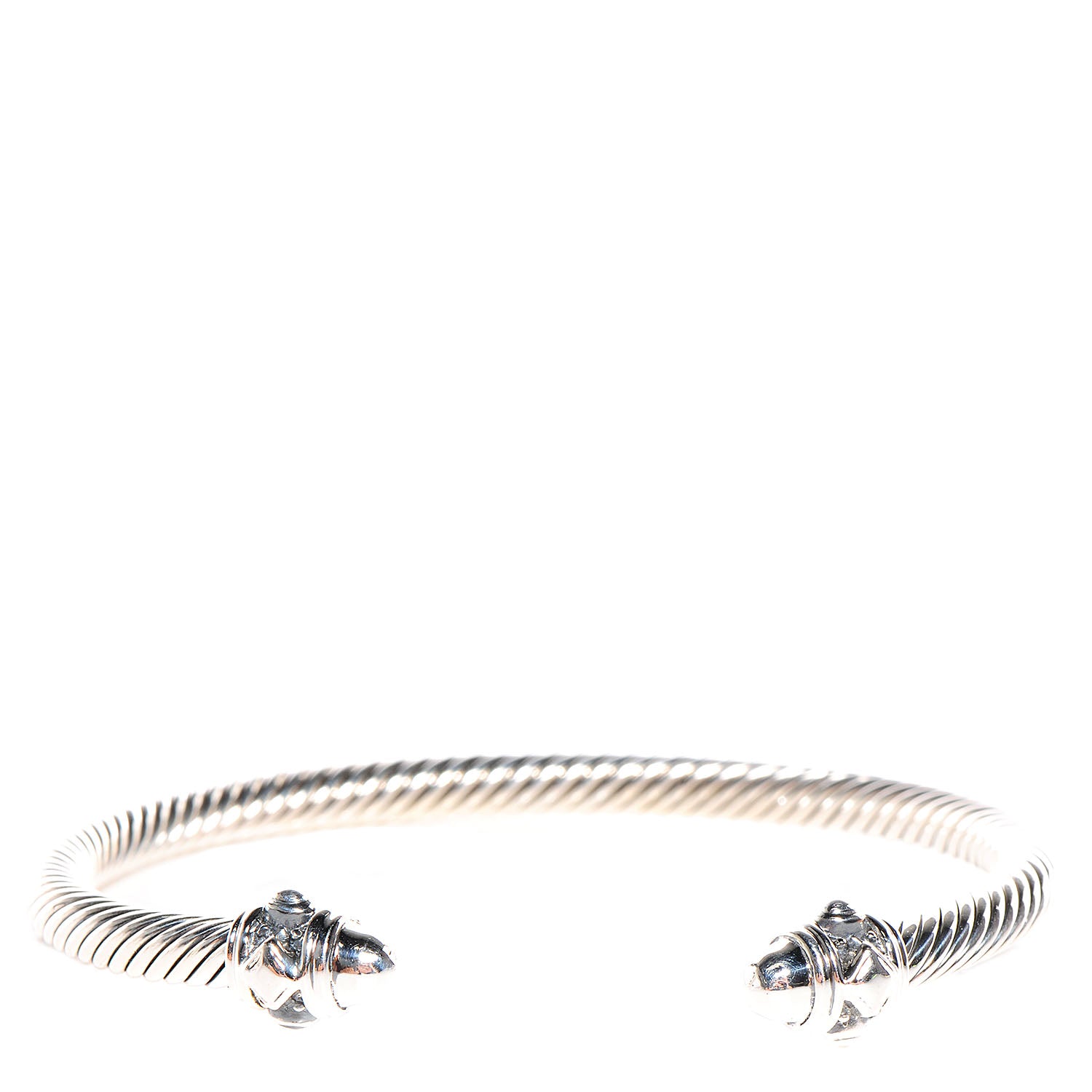David Yurman Sterling Silver 5mm Renaissance Bracelet Medium 1 of 5