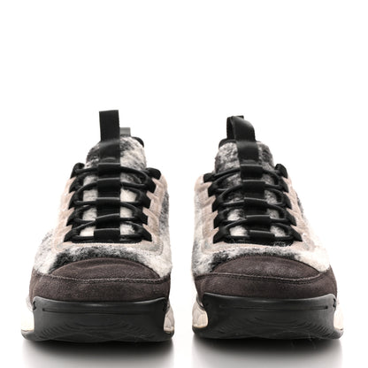 Chanel Fabric Suede Calfskin CC Sneakers 40 Gray 2 of 13