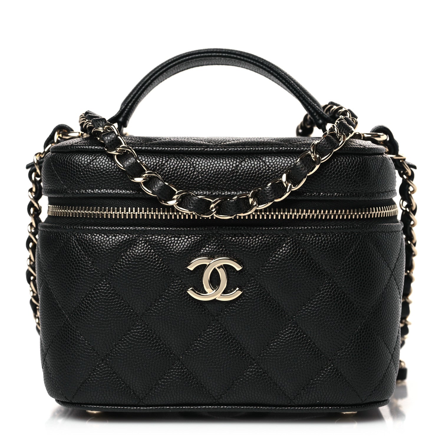 Chanel Caviar Quilted Small CC Vanity Case Black 1 of 10