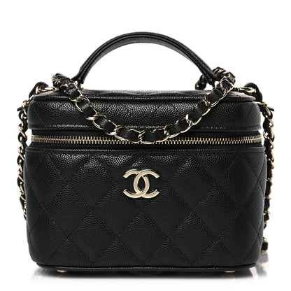 Chanel Caviar Quilted Small CC Vanity Case Black 1 of 10