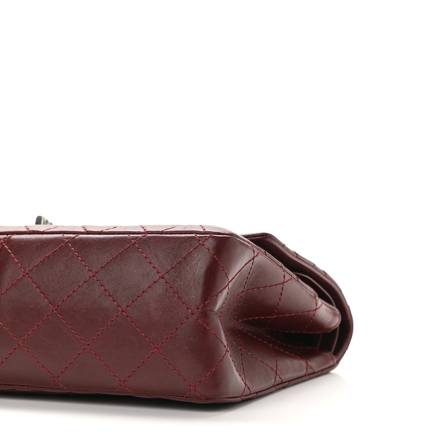 Aged Calfskin Quilted 2.55 Reissue 226 Flap Dark Burgundy