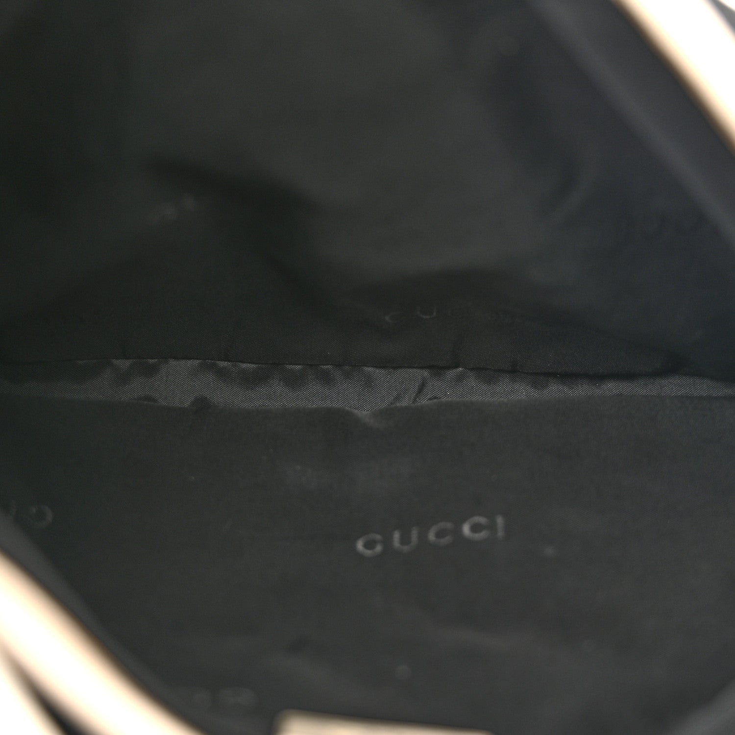 Gucci Canvas Calfskin Jackie O Chain Hobo White Black 5 of 16