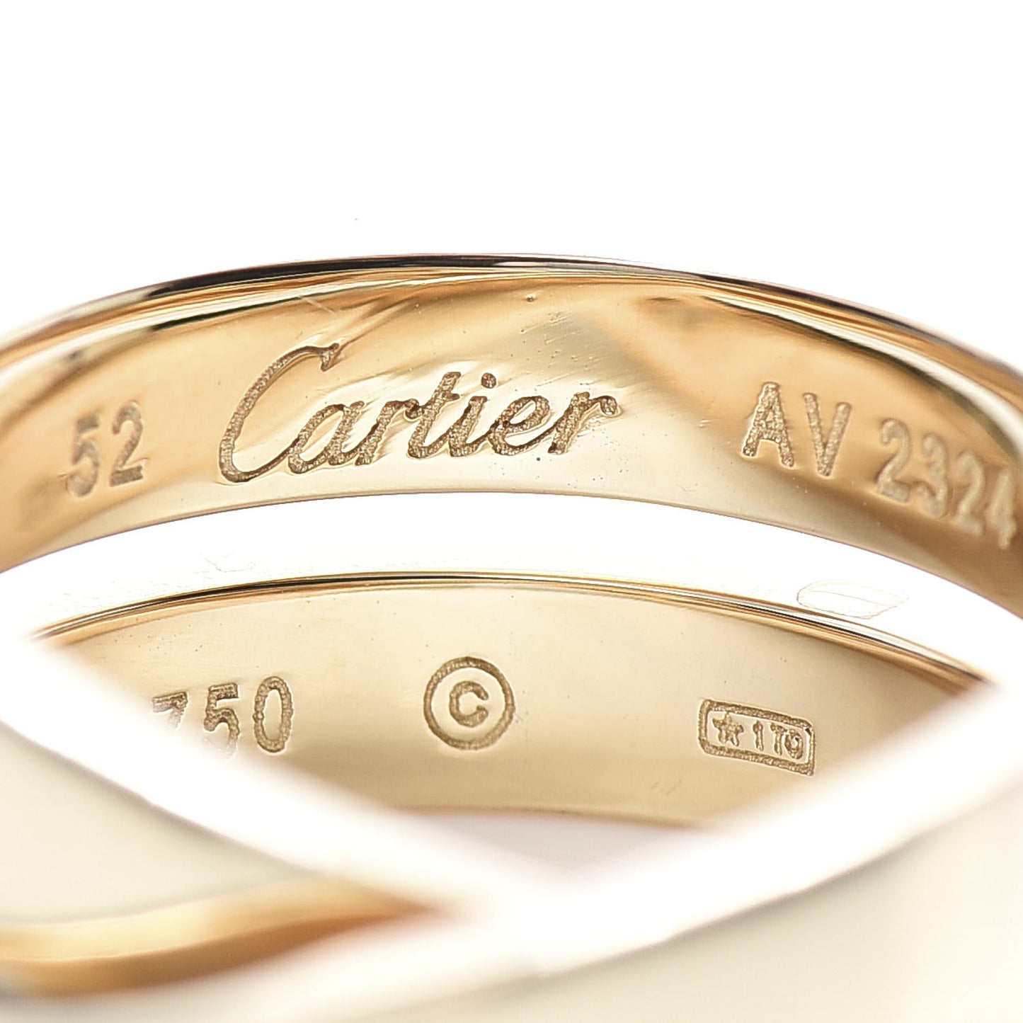 18K Yellow Gold 9mm Paris Nouvelle Vague Ring 52 6