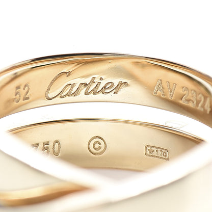 Cartier 18K Yellow Gold 9mm Paris Nouvelle Vague Ring 52 6 5 of 5