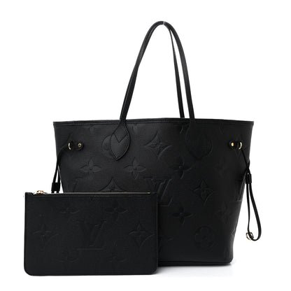 Louis Vuitton Empreinte Monogram Giant Neverfull MM Black 3 of 11