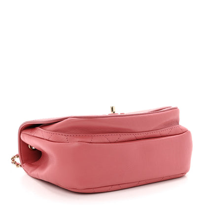 Chanel Calfskin Stitched Small Flap Bag Pink 4 of 9