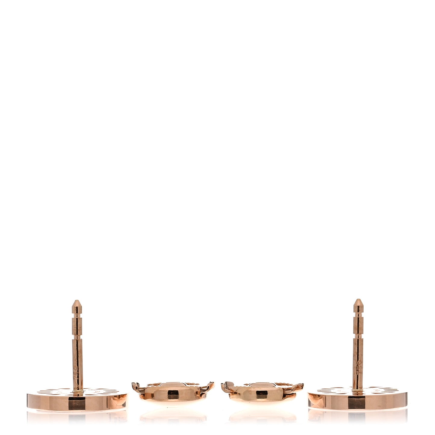 18K Rose Gold Diamond Chaine d'Ancre Divine Stud Earrings