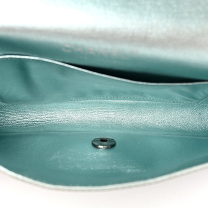 Chanel Metallic Lambskin PVC Star Medium Single Flap Blue Black 5 of 12