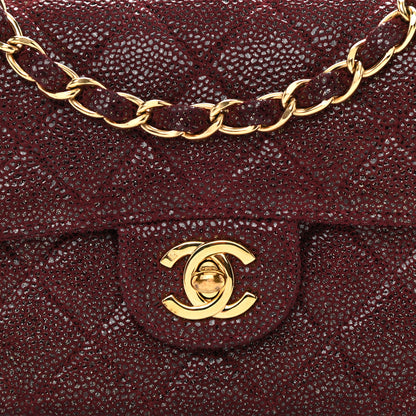 Chanel Iridescent Caviar Quilted Extra Mini Flap Burgundy 8 of 8