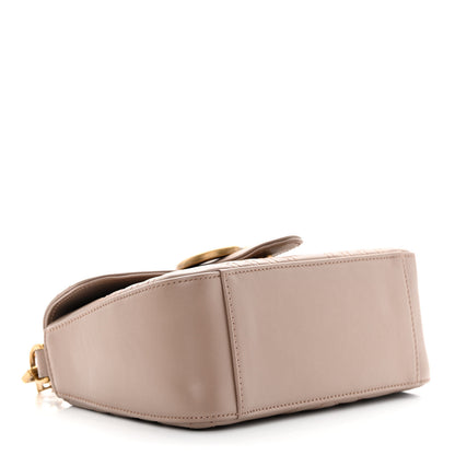 Gucci Calfskin Matelasse Mini GG Marmont Top Handle Shoulder Bag Porcelain Rose 4 of 15
