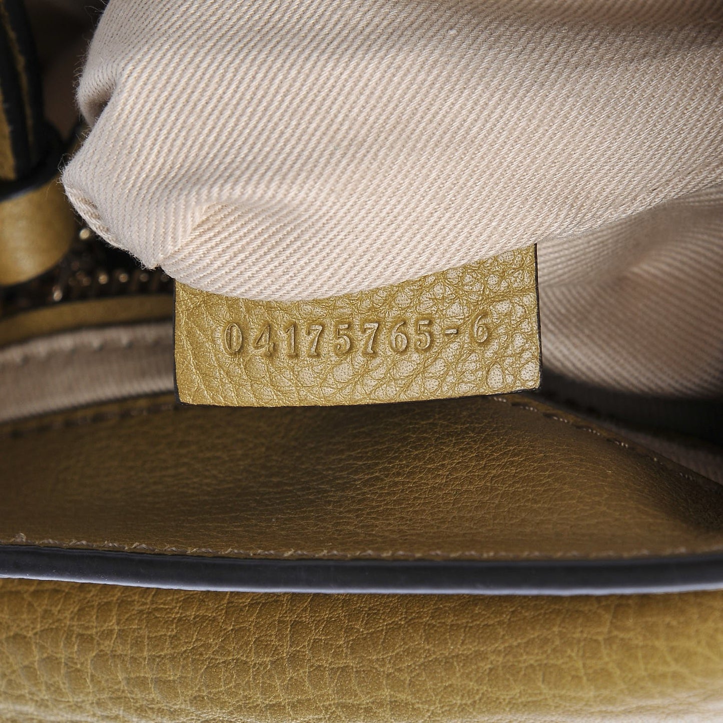 Suede Calfskin Small Faye Backpack Dark Khaki