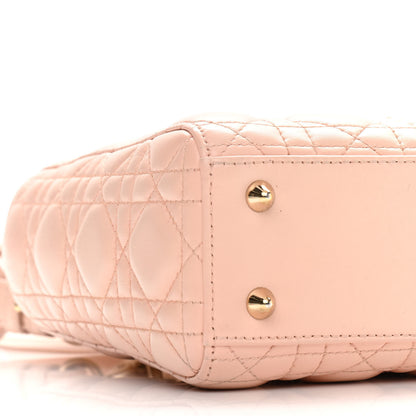 Christian Dior Lambskin Cannage Small Lucky Badges My Lady Dior Pink 8 of 11